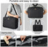 MONSTINA 3 Layers Large Capacity Makeup Case, 16.5'' Cosmetic Organizer Brush Bag for Makeup Artists