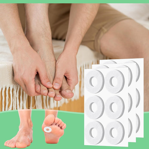 Nuanchu 36 Pcs Callus Cushions Pads for Bottom of Foot, Soft Adhesive Felt Corn Pads for Pain Relief