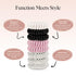 Kitsch Spiral Hair Ties for Women, 8 pcs, No Crease Hair Tie, Coil Hair Ties for Thick and Thin Hair, No Damage