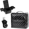 Travel Makeup Bag, Large Cosmetic Organizer with 4 Trays & Adjustable Dividers, Waterproof Makeup Train Case for Women,