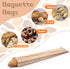 SHENLIU 200 Pack 200 Packing Packaging (23.3 x4.3 x1.6 Inch) Baguette Paper Bags with Clear Front Window and Seal