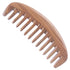 Wide Tooth Hair Comb - Natural Detangling Wooden Comb for Curly Hair - Sandalwood Comb