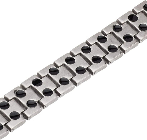 Pure Titanium Magnetic Bracelet - Elegant Pain Relief Jewelry with 48 Magnets, 3.8 Oz