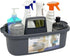 Multi-Purpose Plastic Cleaning Caddy with Handle - Shower Caddy Organizer/Storage Basket for Bathroom Supplies and