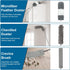 Microfiber Duster, 4PCS with Extension Pole (Stainless Steel) 30 to 100 Inches, Reusable Washable for Cleaning High