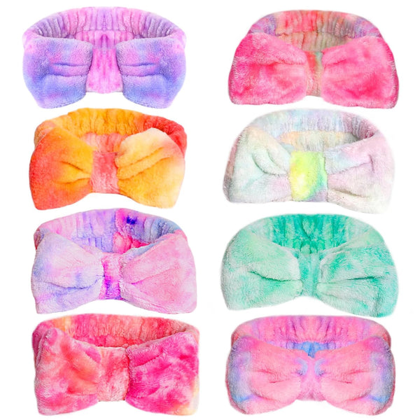 WSYUB Spa Headbands for Girls, Skincare Headband for Washing Face, 8pcs Makeup Headbands for Teens