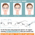 Rimless Multifocus Reading Glasses Women Progressive Multifocal No Line Bifocal Reader Blue Light Computer Eyeglasses