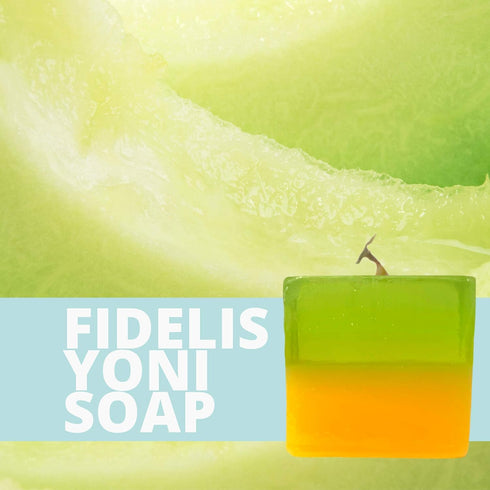 Fidelis Yoni Soap Bar, 2 Pack 3.5 Oz pH Balanced Natural Feminine Wash (Honeydew)
