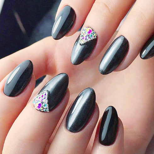Zealer 1800pcs Crystals AB Nail Art Rhinestones, Round Beads, Flatback Glass Charms for Nails, Crafts, 300pcs Each