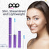 Pop Sonic USB Rechargeable Toothbrush (Purple) | Up to 40,000 Strokes/Minute, Long-Lasting Dupont Bristles, Timer &