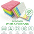 Biodegradable Cellulose Compressed Sponges - 32 Pack Heavy Duty Kitchen Cleaning Sponges