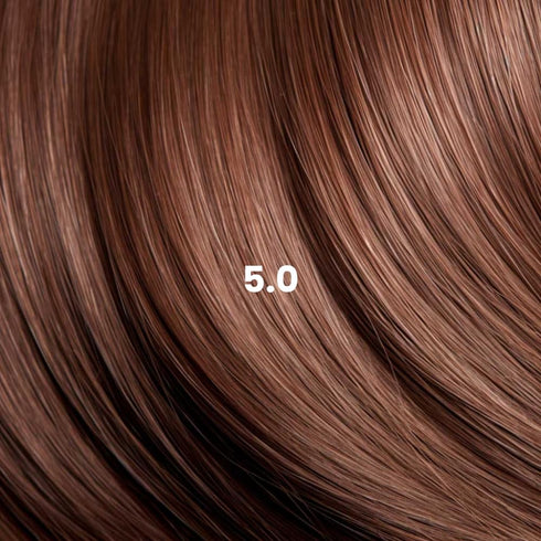 Naturigin Permanent Hair Color 5.0 Light Brown (Chocolate) – Ammonia Free, 100% Gray Coverage, Vegan