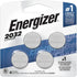 Energizer CR2032 Batteries, 3V Lithium Coin Cell Watch Battery, 4 Count