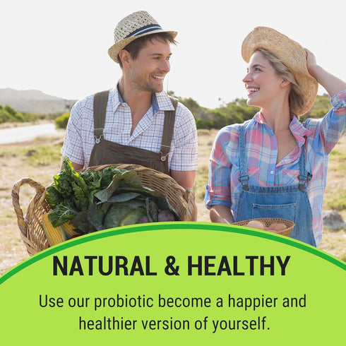 Probiotics for Women and Men - 300 Billion CFU, 24 Strains with 15 Organic Herbs, Vegan, 2 Month Supply for Digestive