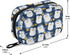 Naanle 7 Penguin Pill Box Day Pill Case Bag Travel Pill Organizer Bag with Zipper Pill Bag Portable Weekly Case Compact