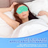 2Pack Cold Cooling Eye Mask, Reusable Gel Eye Mask for Hot/Cold Therapy, Plush Backing for Headache Relief (Blue+Green)