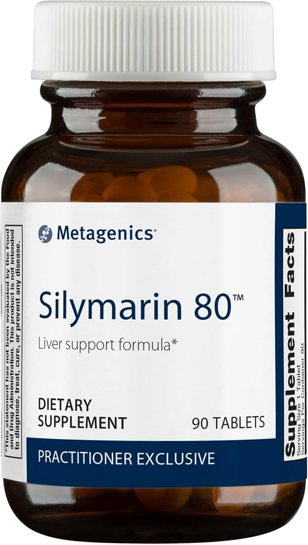 Metagenics Silymarin 80 - Liver Health Support* - Milk Thistle Seed Extract - Antioxidants Supplement* - Liver