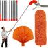 20 Feet High Reach Duster Kit with 2-14 ft Extension Pole and Microfiber Feather Duster Cleaner for Home Cleaning