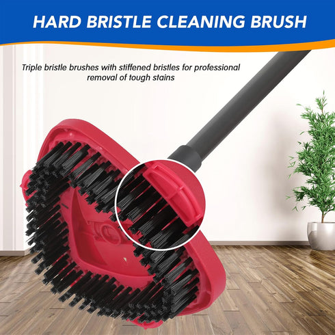 Spin Mop Scrub Brush Head for O Ceda EasyWring 1-Tank System ¦ Hard Bristle Brush Attachment for Bathroom, Kitchen, Tile