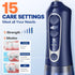 Bitvae C6 Portable Cordless Water Flosser for Teeth Cleaning, 6 Jet Tips, USB Rechargeable, IPX7 Waterproof, Midnight