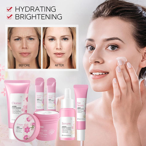 Cherry Blossom Skincare Sets, Skincare Gifts for Teenage Girls, Facial Kit, Pamper Sets for Women, Skin Care Sets &