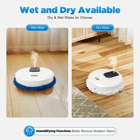 TOWIUOA 1200mah 10000rpm 4 Floor Cleaner Machine, Electric Mop Electric Floor Cleaner with Gears Long Endurance