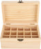 FILFEEL Essential Oil Wooden Box, 15 Slot Storage Case, Pine Wood Organizer Holder for Essential Oils, 18.2 x 11.5 x 9