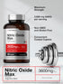 Horbaach Nitric Oxide Max 3600mg | 120 Caplets | Vegetarian, Non-GMO, Gluten Free Pre Workout Supplement with Arginine
