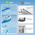 Disposable Mini Travel Toothbrushes, 10 Count, 5-in-1 Pre-Pasted Toothbrush for On-The-Go, Coolmint