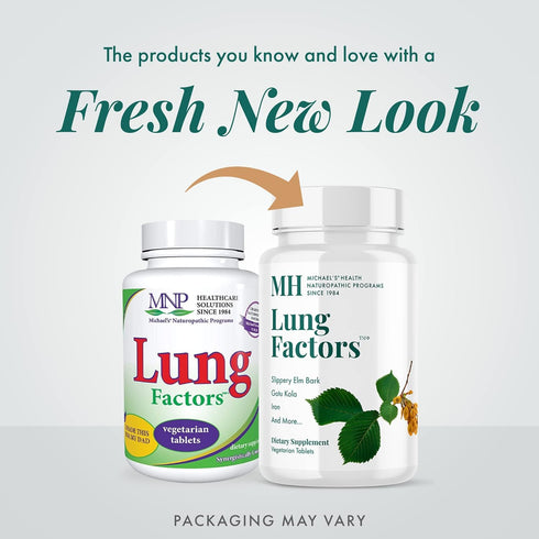 MICHAEL'S Health Naturopathic Programs Lung Factors - 60 Vegetarian Tablets - Nutrients for Lung Function
