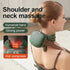 hopungfx Shoulder and Neck Massager with Heat, Portable Cordless Deep Kneading Muscle Relaxer, Neck Massager