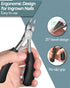 Toenail Clippers for Seniors, Thick Toenail Clipper Kits, Super Sharp Curved Blade, 6 Pieces