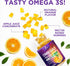 Omega 3 Gummies for Adults, Omega-3 Fish Oil for Heart Support, 60 Gummies