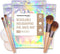 100 Pack Mylar Ziplock Pouches, Holographic Resealable Bags with Clear Front for Multipurpose Storage (4"x6")