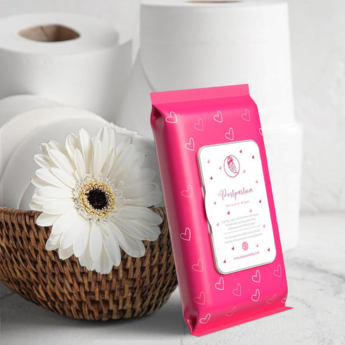 Ninja Mama Postpartum Perineal Care Cooling Pad Liners - Soothing Witch Hazel with Aloe and Chamomile for Postpartum