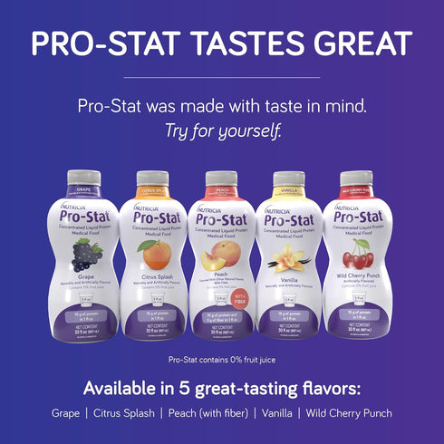 Pro-Stat Concentrated Liquid Protein Medical Food, Grape Flavor, 30 Fl Oz Bottle
