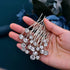 JHOO Bridal Hair Accessory - 20PCS Rhinestone Hair Pins Wedding Jewelry for Bridal (Silver)