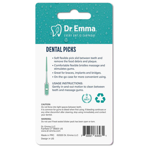 Dental Picks Mint Brush Picks, 100Ct/Pack, 2 Packs (200Ct Total)