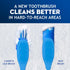 ZGYXQXJT Teeth6pack Adult Hard bristled Manual Toothbrush with Excellent Cleaning Effect, Equipped with Tongue Coating