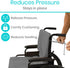 Vive Wheelchair Sheepskin Pad - Seat & Backrest Cover - Accessories for Back Pain Relief for Seniors, Adults - Bed Sore
