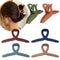 Whaline Hair Claw Clip, 6 Color Hair Jaw Clamp Clips, 4.3 Inch Nonslip Strong Hold Matte Butterfly Clip