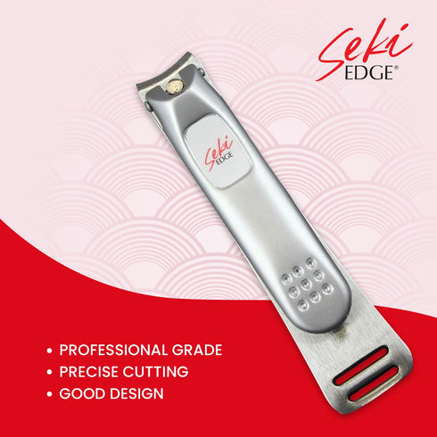Seki Edge Nail Clippers (SS-106), Stainless Steel, Sharp Cutting Edges for Thick Nails