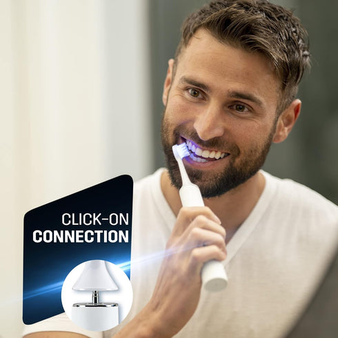 Toothbrush Replacement Heads with Blue Light Therapy for Gum Care, White, 1 Pack