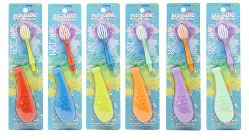RADIUS Big Kidz Forever Toothbrush with Replaceable Head for Children, 6 Years and Up, BPA Free