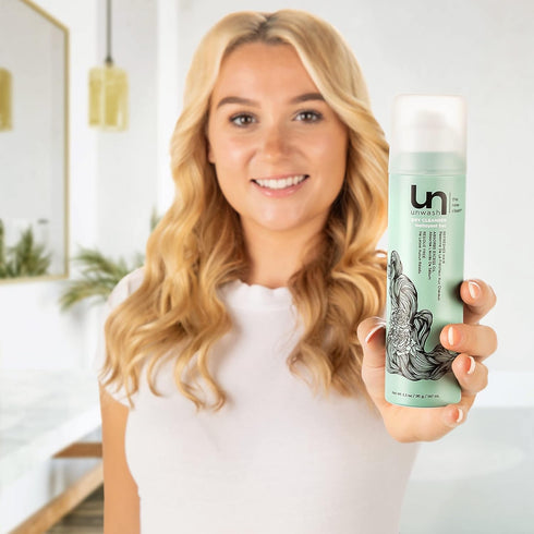 unwash Dry Cleanser - Dry Shampoo for All Hair Types, 3.3 oz, Refresh Hair & Absorb Excess Oil