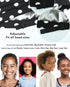 Silky Lined Satin Bonnet with Adjustable Elastic Band for Teens and Toddlers, Gray