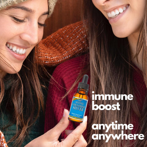 Natural Path Silver Wings Colloidal Silver Liquid, 250ppm (1250mcg), 2oz Spray - Enhanced Immune Support