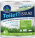 Septic Tank Safe Toilet Tissue (2-Ply, 4 Rolls, 500 Sheets each) - Biodegradable Natural Alternative for RV, Camping &