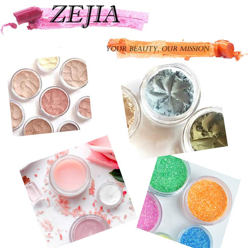 ZEJIA 10 Gram Sample Containers, 20 Count Refillable Empty Jars with Lids, Small Plastic Containers