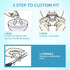 Thermoplastic Teeth Whitening Mouth Trays Tooth Mouth Guard Whitening Teeth Trays with Case Mold Dental Oral Care Kit